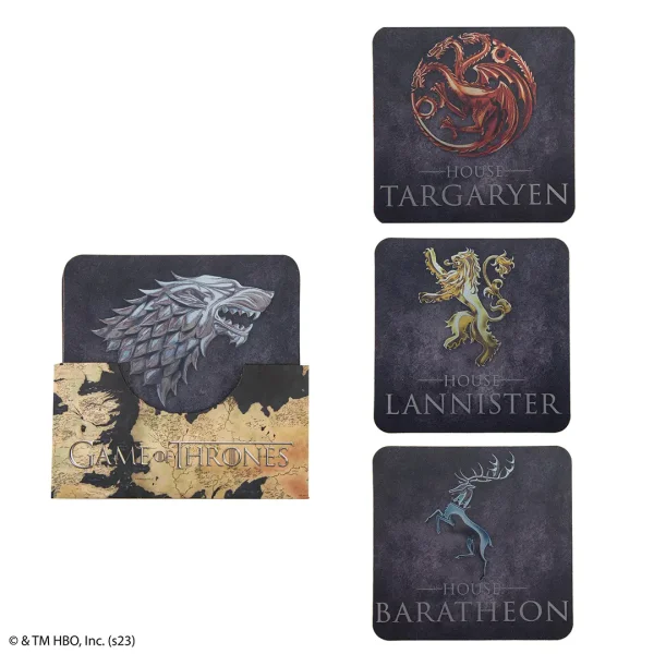 Game of Thrones - 4 Untersetzter Houses of Westeros