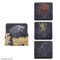 Game of Thrones - 4 Coasters Houses of Westeros