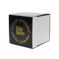 The Lord of the Rings - The One Ring made of stainless steel (gold-plated, rotating)