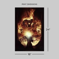 Der Herr der Ringe - Balrog Fight Fine Art Print The Flame of Anor 46 x 61 cm - ungerahmt