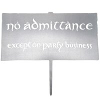 Weta Workshop Der Herr der Ringe - No Admittance Sign -...