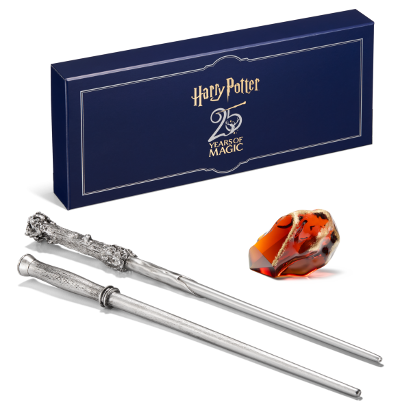 Harry Potter 25th Anniversary Wand Set with Philosopher’s Stone NN8025