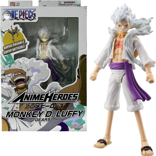 One Piece Anime Heroes – Monkey D. Ruffy Gear 5 Actionfigur