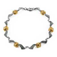 Harry Potter – Golden Snitch Bracelet NN7254 – Sterling Silver with 24K Gold Plating "Quidditch" Bracelet