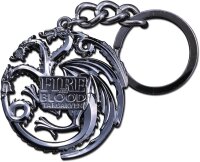 Game of Thrones - Metall Schlüsselanhänger Targaryen Sigil Gunmetal